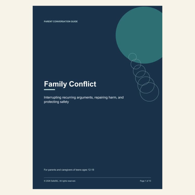 Teen Family Conflict Parent Guide