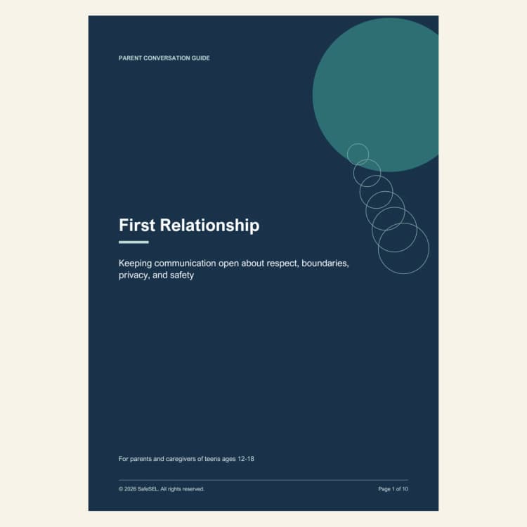Teen First Relationship Parent Guide