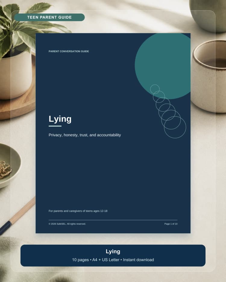 Lying: Parent Conversation Guide for Teens