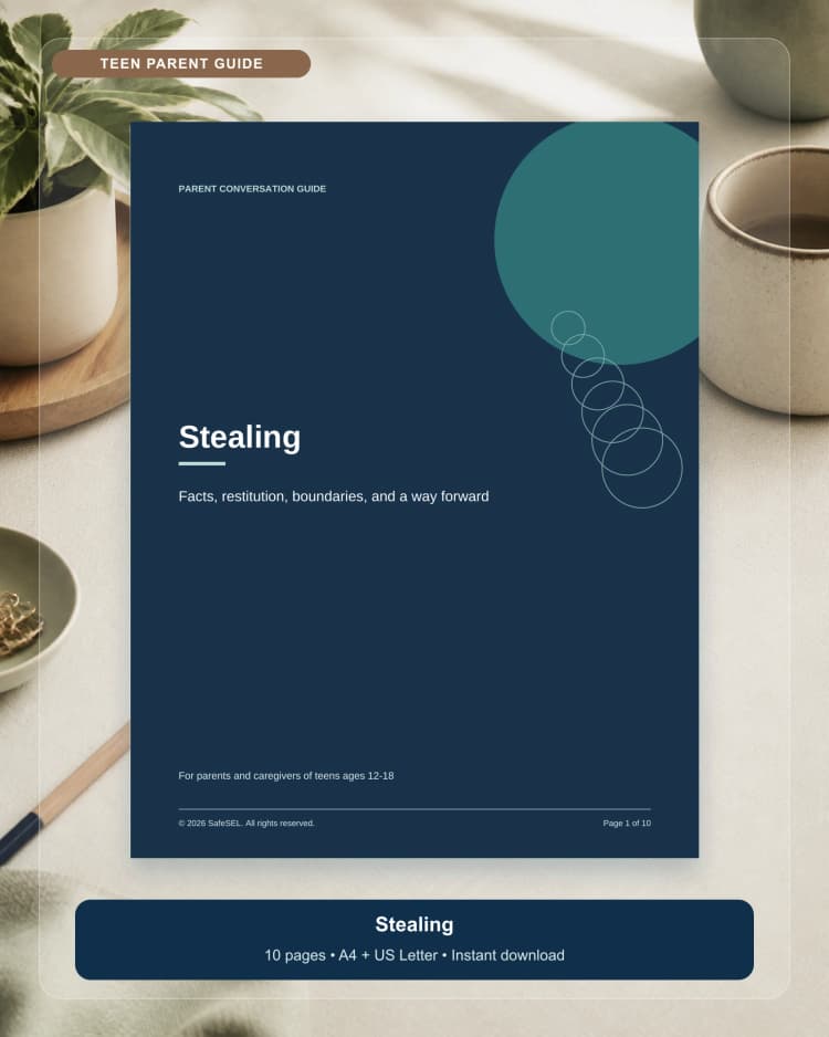 Stealing: Parent Conversation Guide for Teens