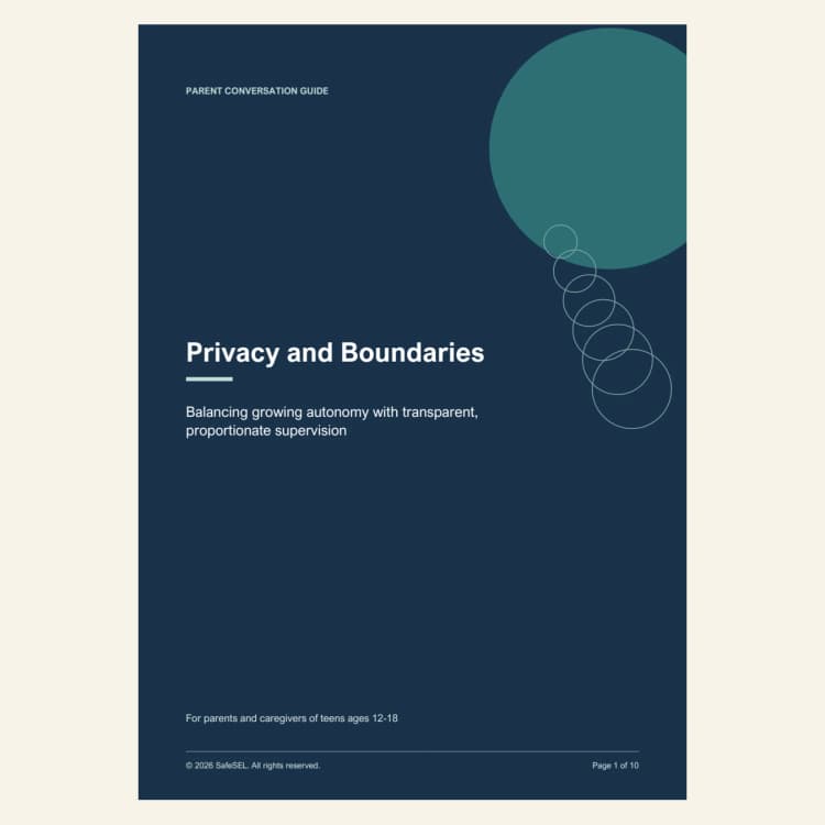 Teen Privacy & Boundaries Parent Guide