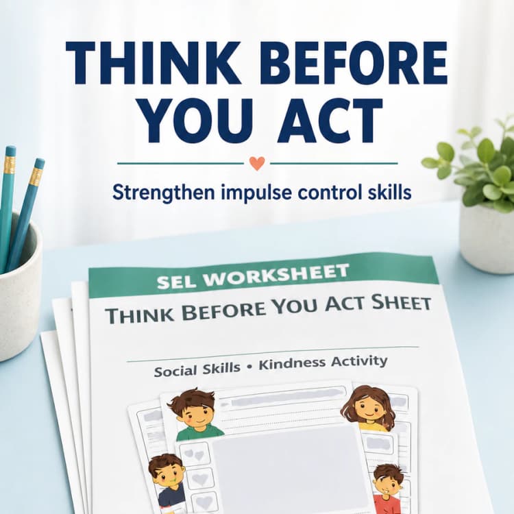 Think Before You Act Worksheet