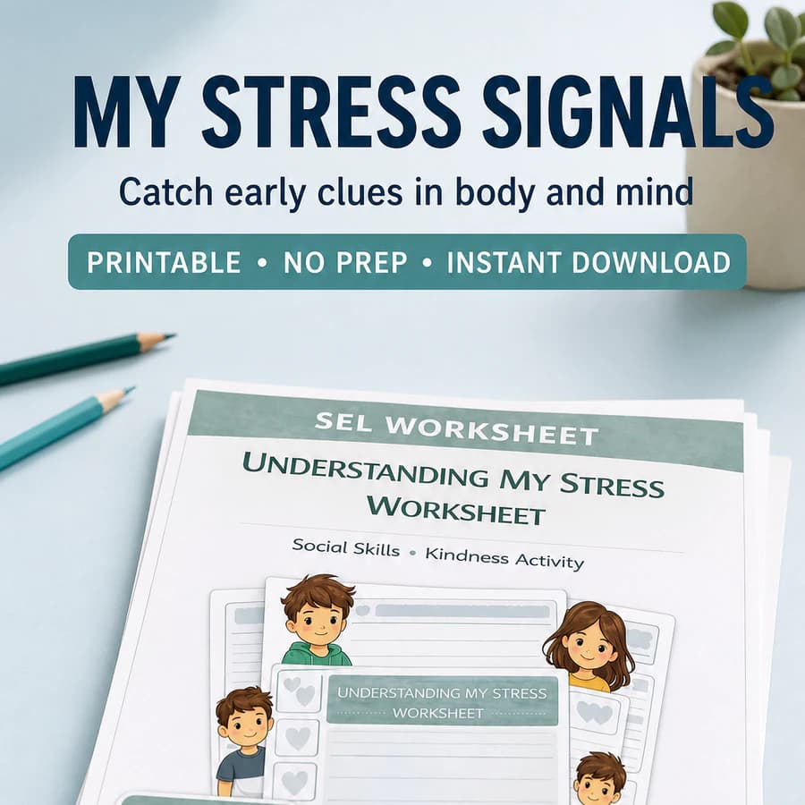 Understanding My Stress Signals Worksheet
