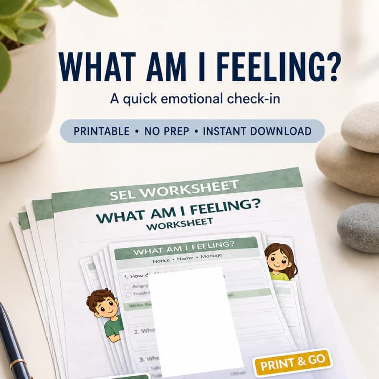 What Am I Feeling Right Now Worksheet