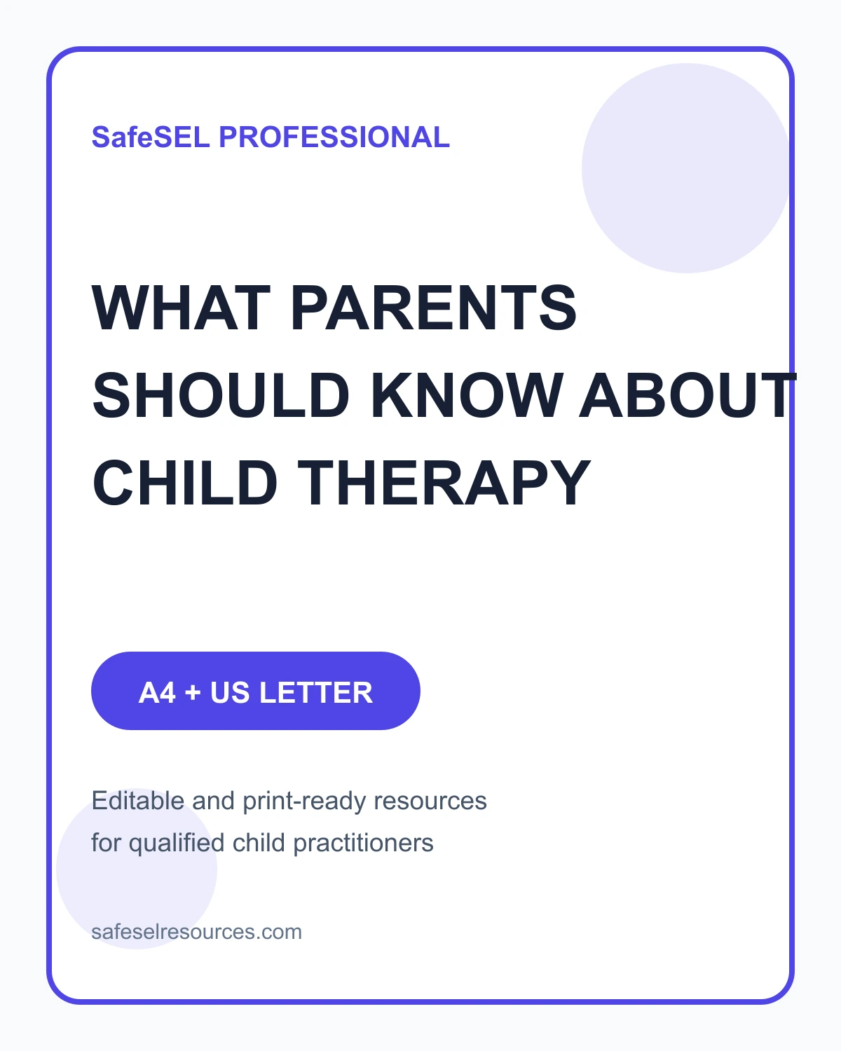 What Parents Should Know About Child Therapy