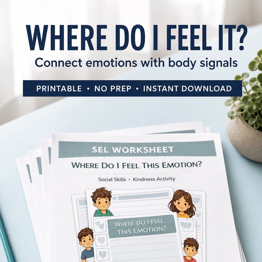 Where Do I Feel This Emotion Worksheet
