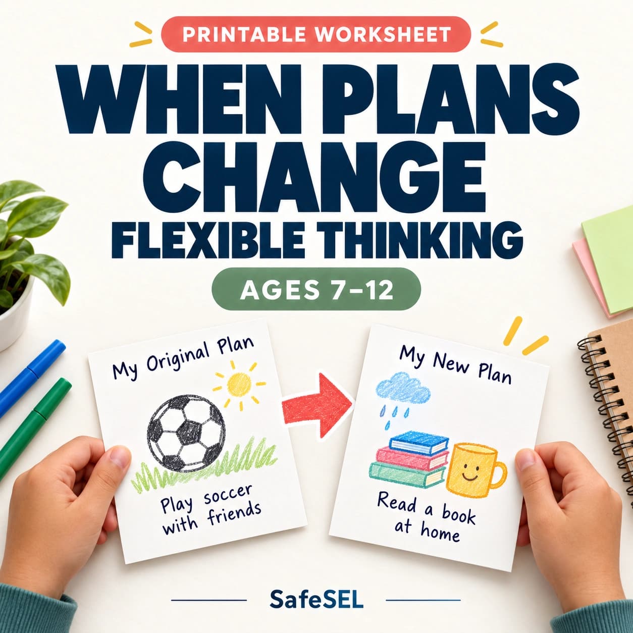 Handling Change Worksheet for Kids