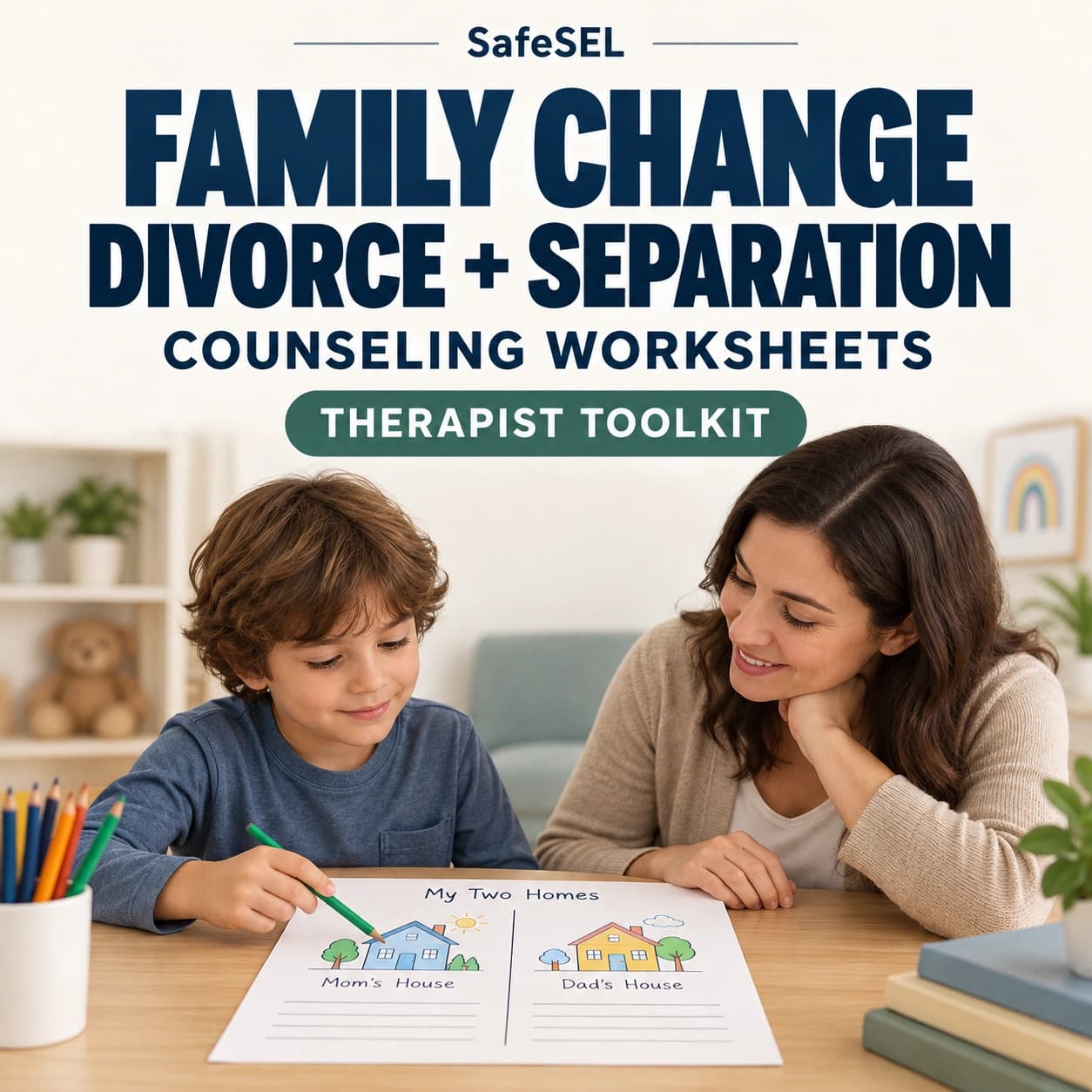Divorce, Separation & Family Change Therapist Toolkit