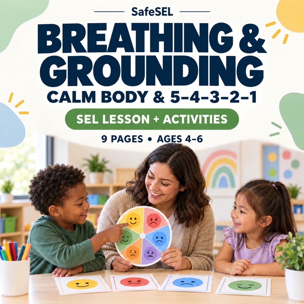 Calm Breathing & Grounding — SEL Lesson Ages 4–6