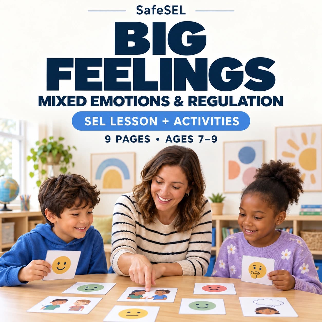 Big Feelings Lesson: Social Emotional Learning, Ages 7-9 (PDF Download)