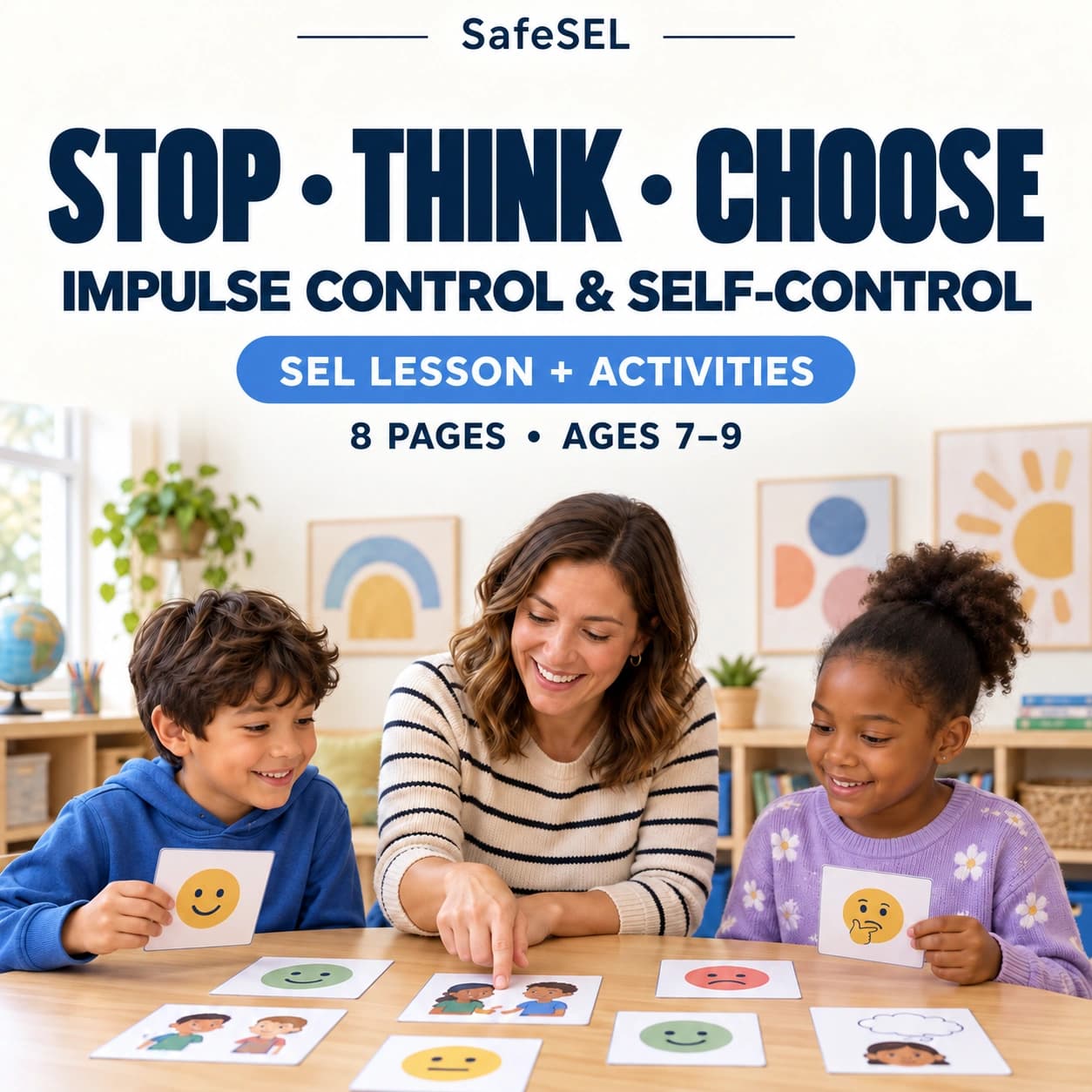 Stop Think Choose Activity for Kids