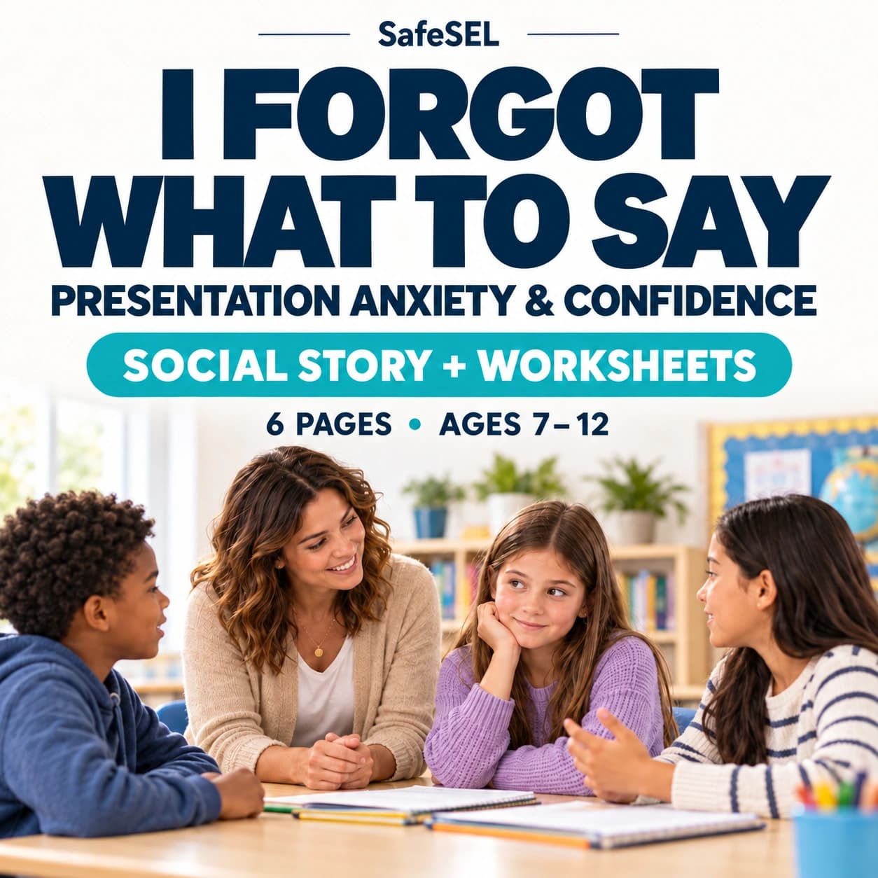 Presentation Anxiety Worksheets for Kids