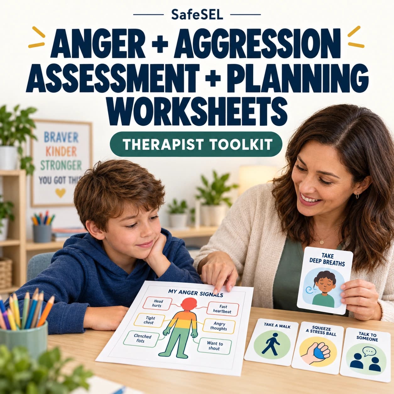 Anger & Aggression Therapist Toolkit