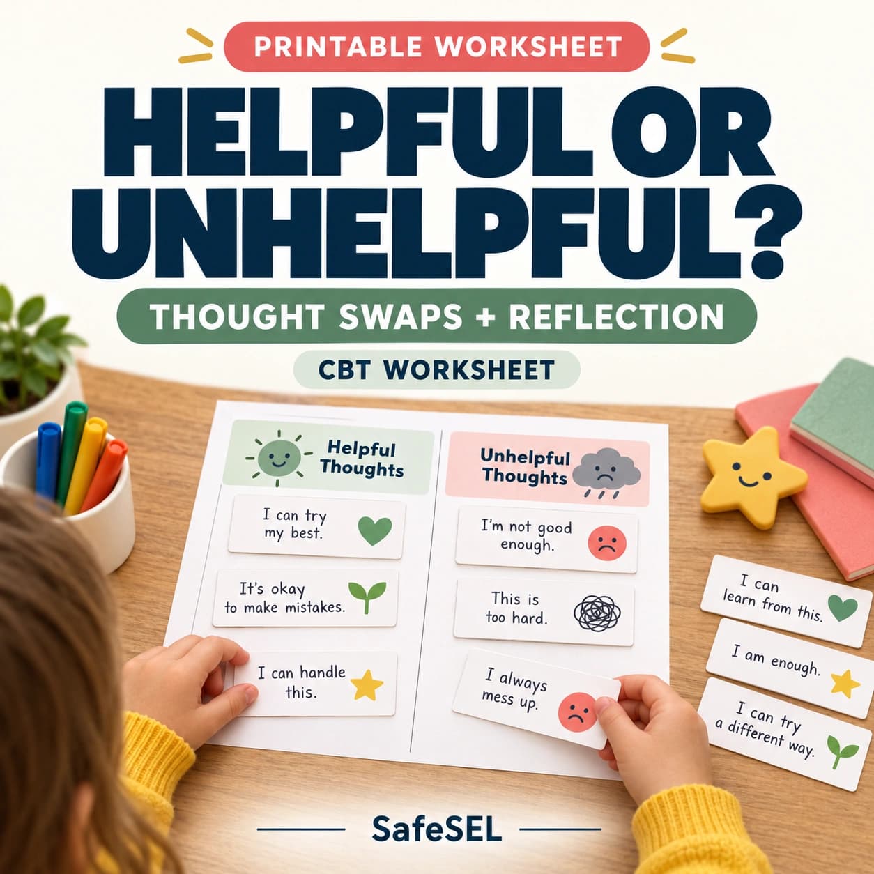 Helpful or Unhelpful Thought? — CBT Worksheet
