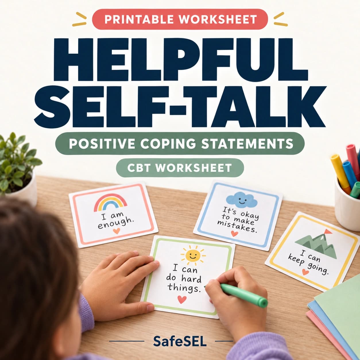 Helpful Self-Talk — CBT Worksheet