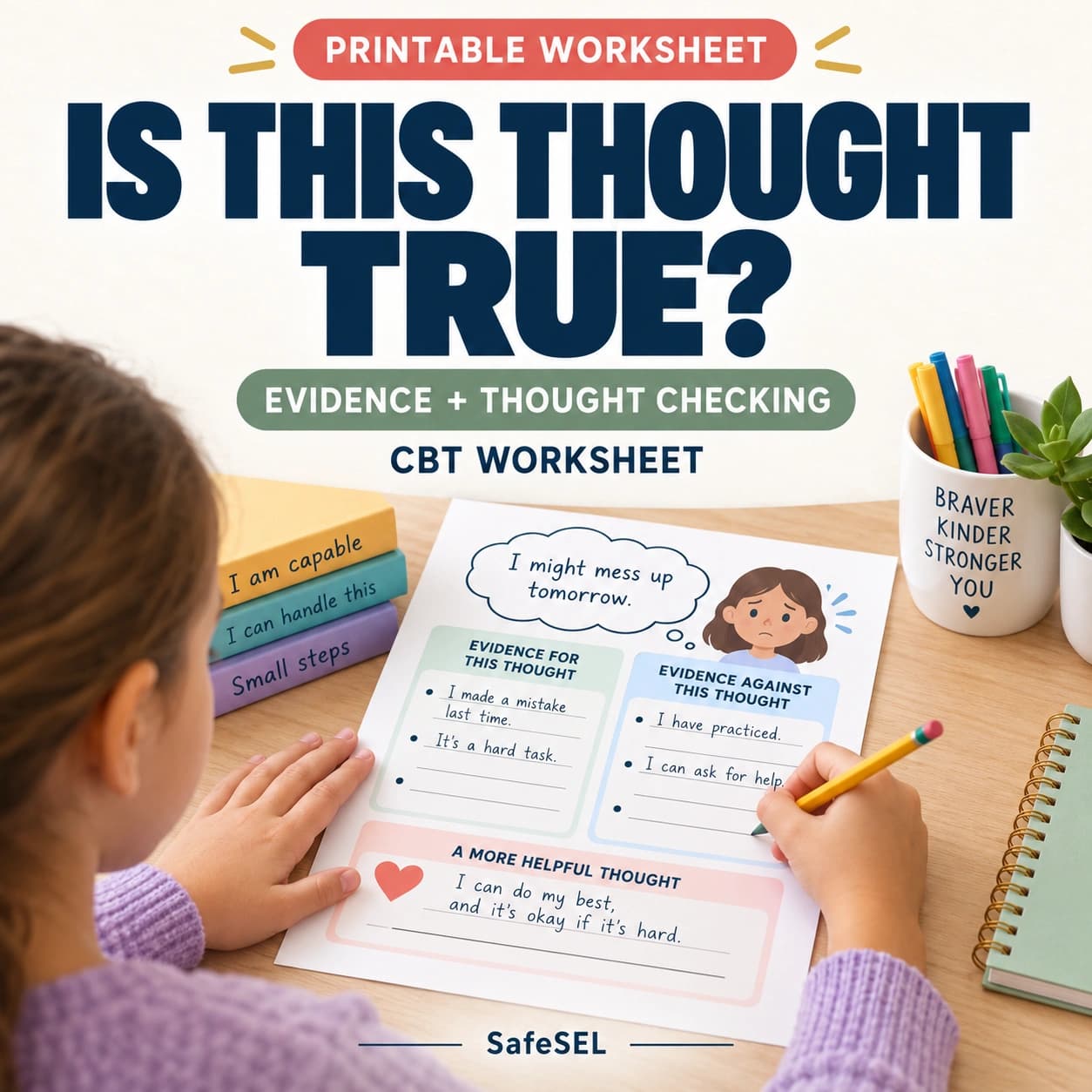 Is This Thought True? — CBT Worksheet