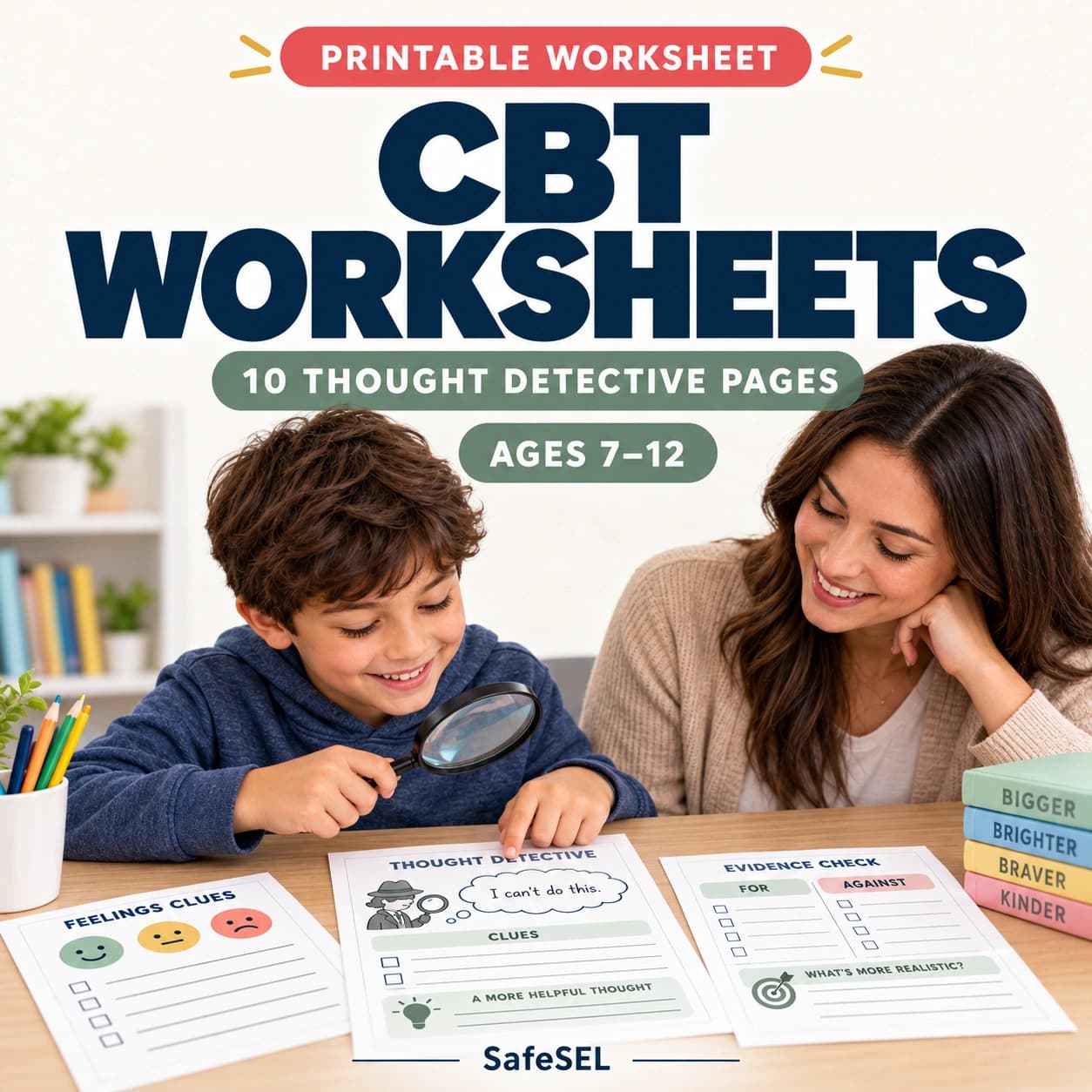 CBT Therapy Worksheets for Kids