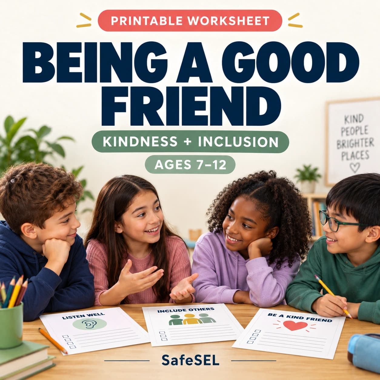 Being a Good Friend Worksheet