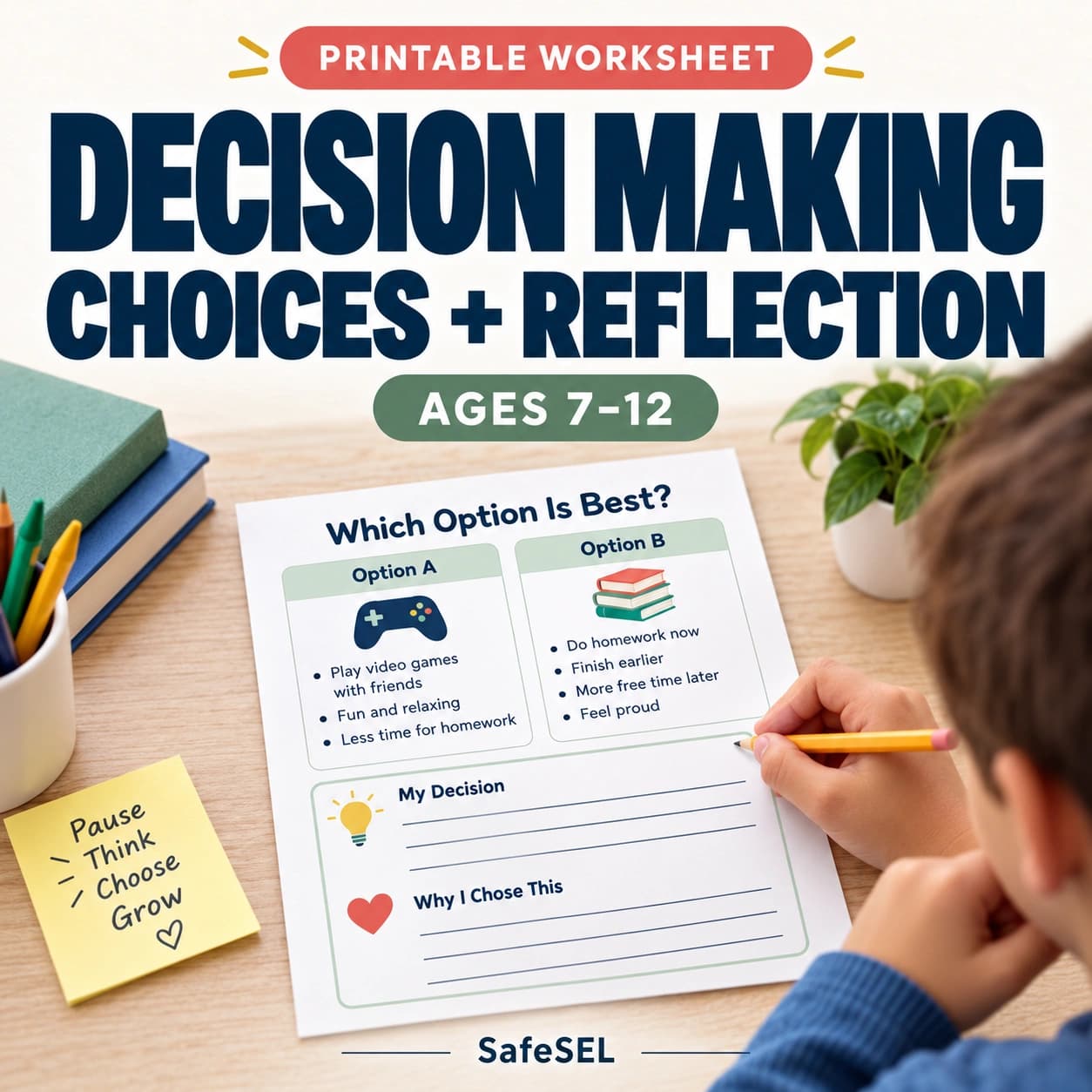 My Decision Reflection Worksheet