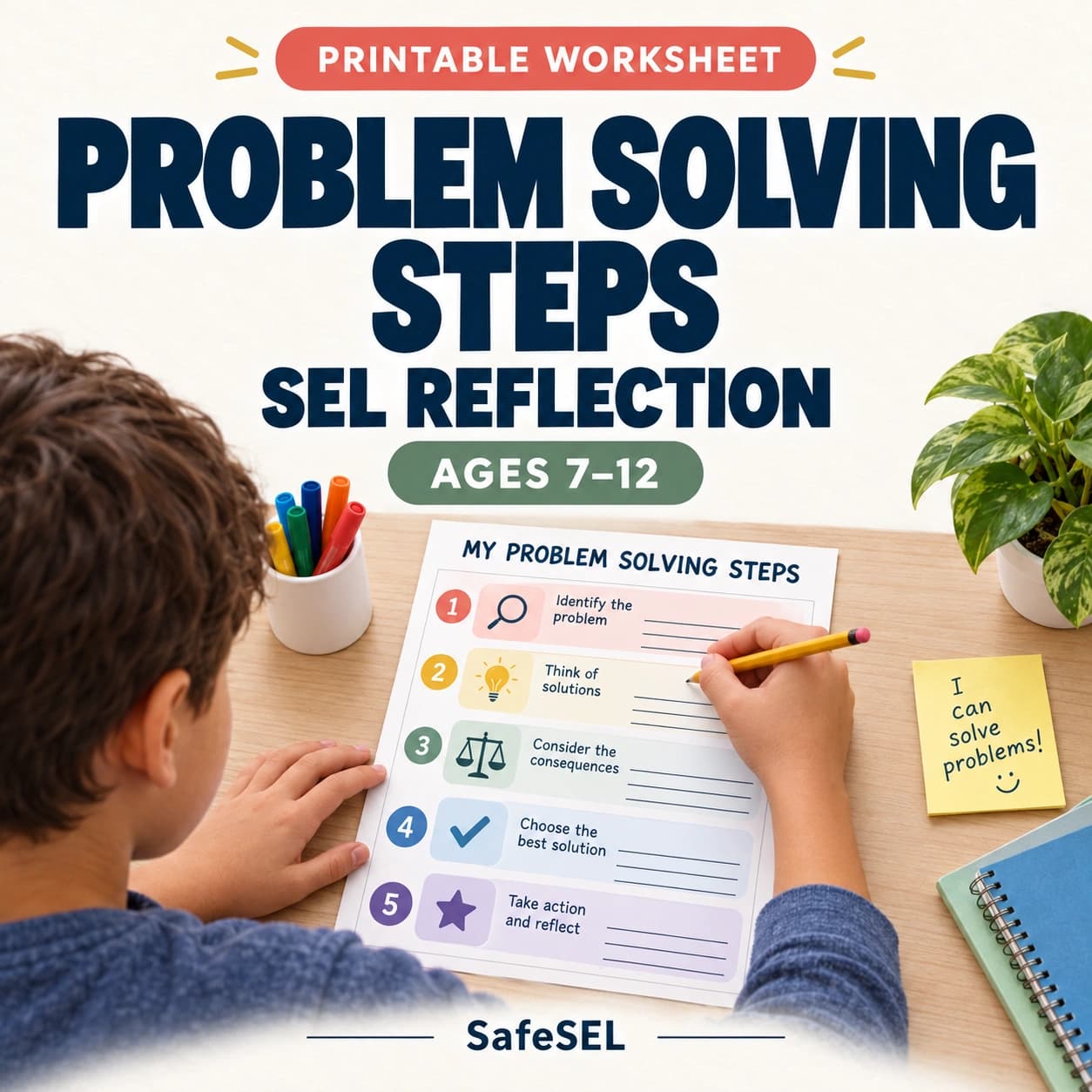 Problem Solving Steps Worksheet