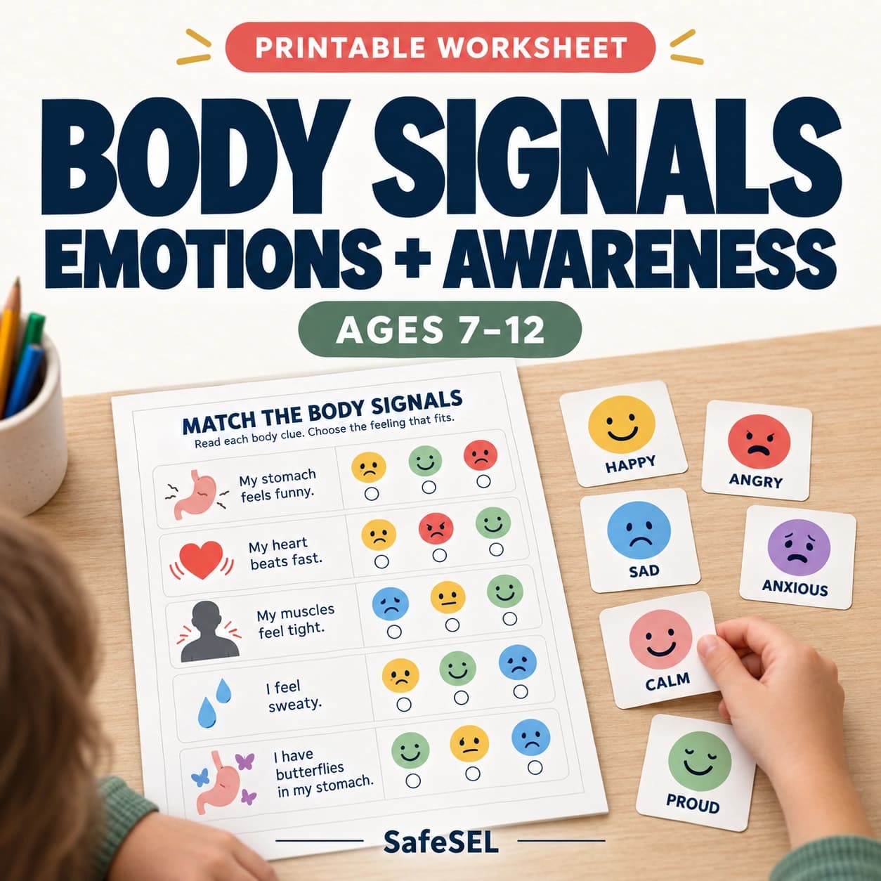 Body Signals of Emotions Worksheet