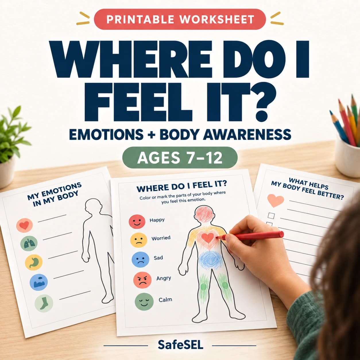 Where Do I Feel This Emotion Worksheet