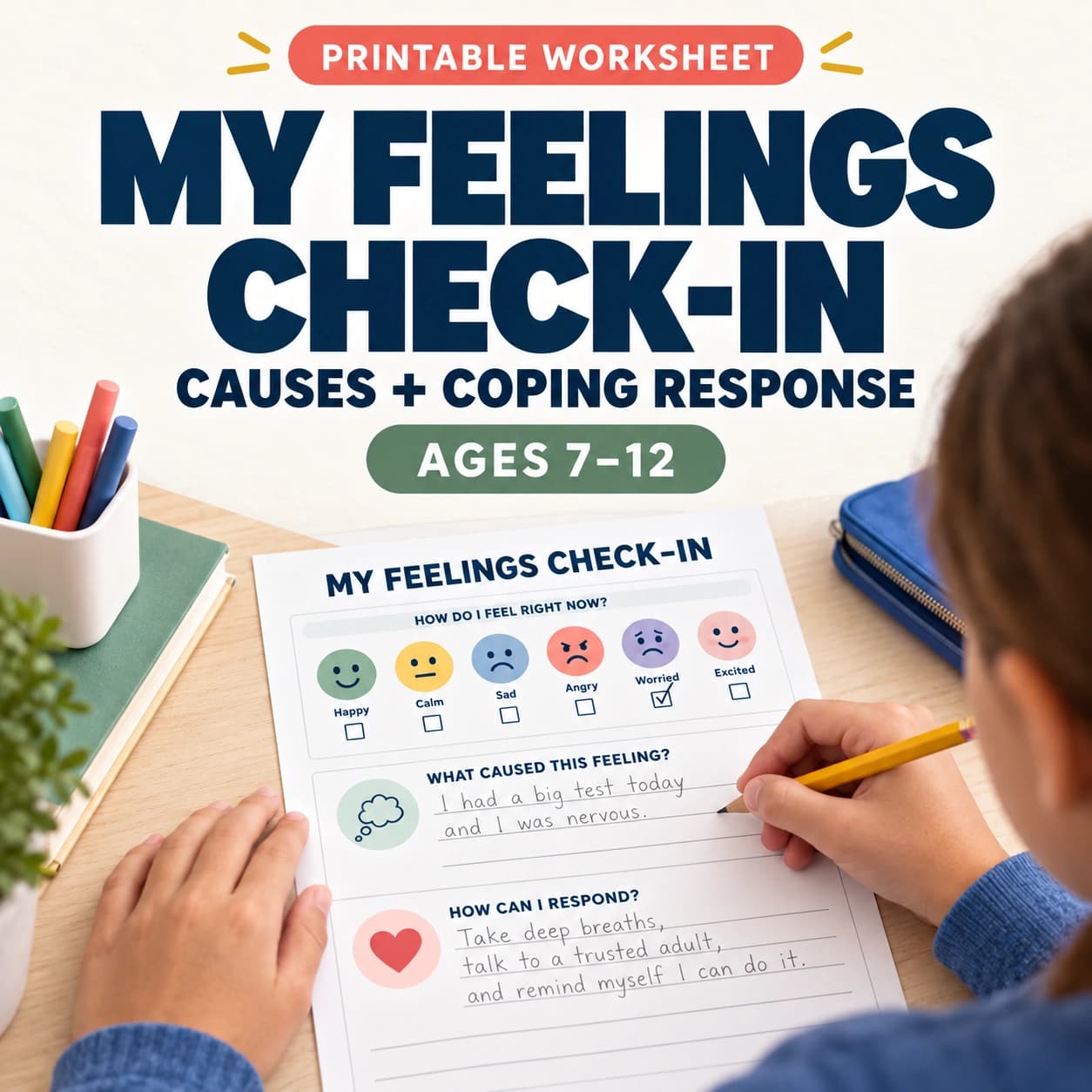 My Feelings Check-In Worksheet