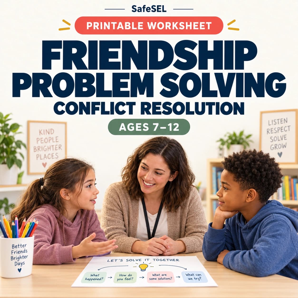 Friendship Problem Solving Worksheet