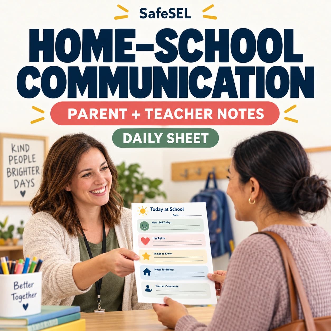 Home-School Communication Sheet for Ages 7-12 (Printable PNG)