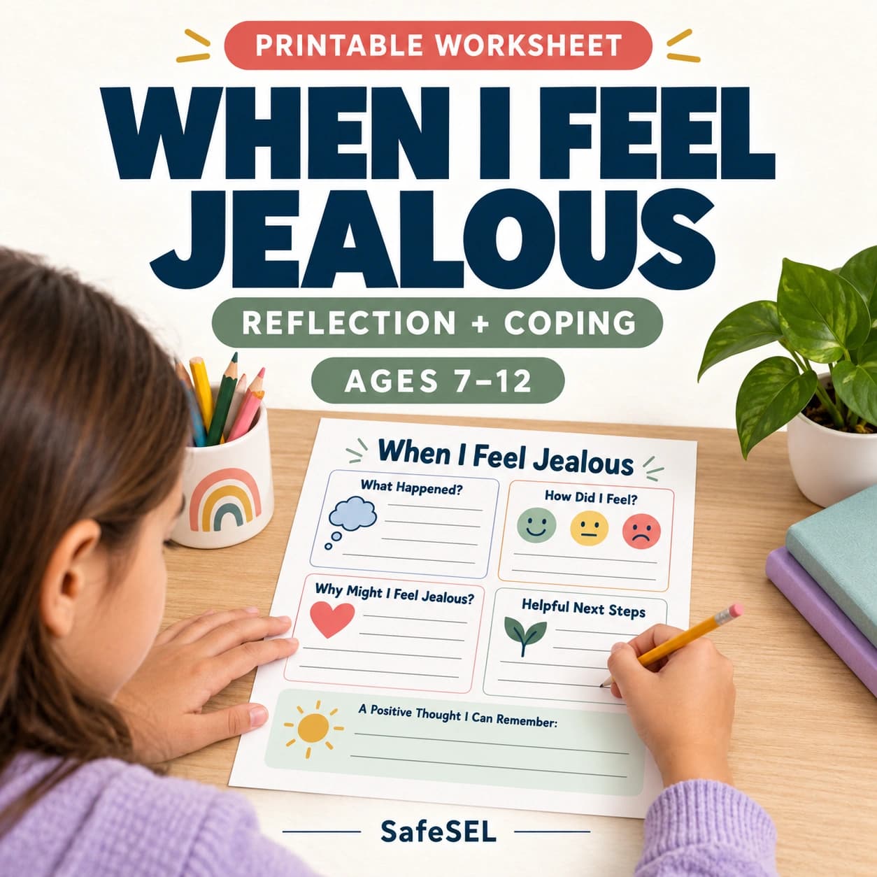 Jealousy Worksheet for Kids