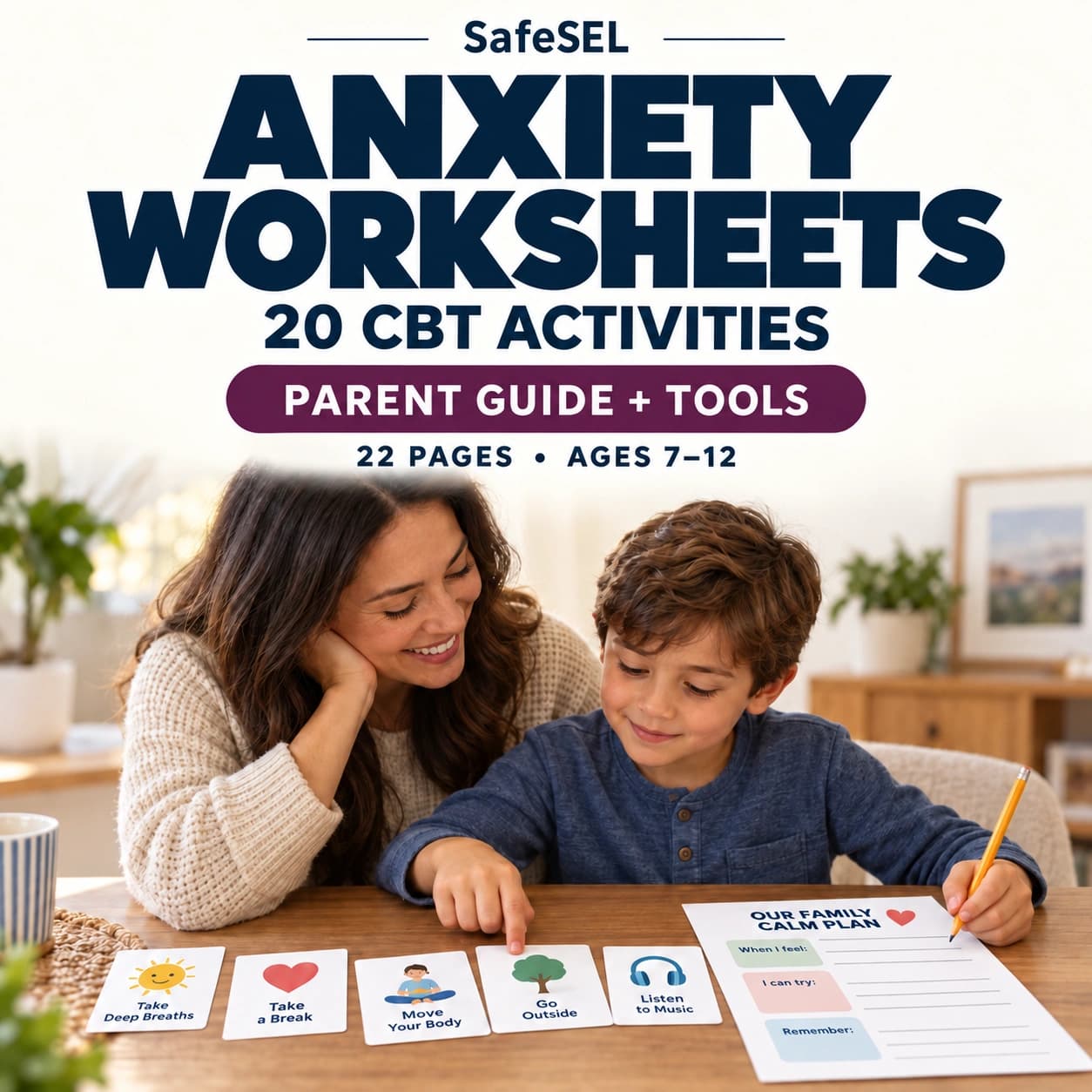 CBT & Anxiety Worksheets for Children