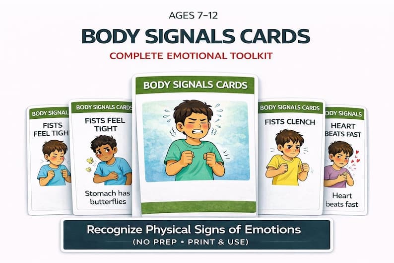 Body Signals Cards for Kids