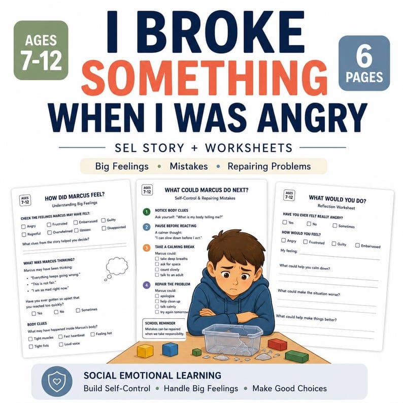 Anger Management Social Story for Kids