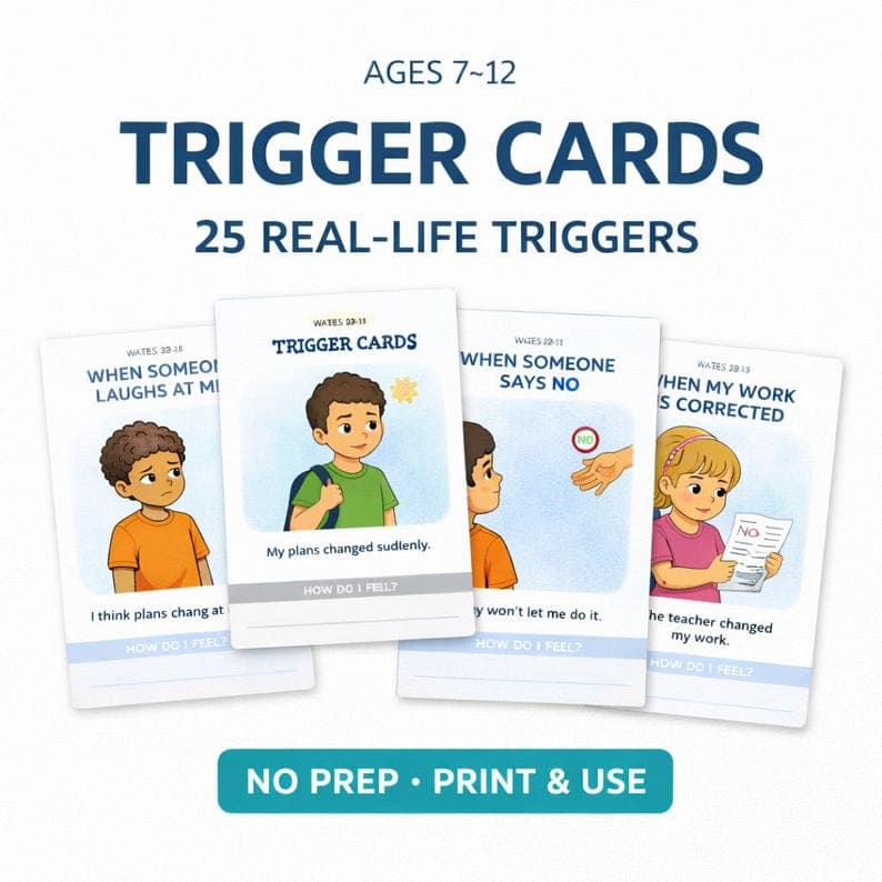 Trigger Cards for Kids and Teens