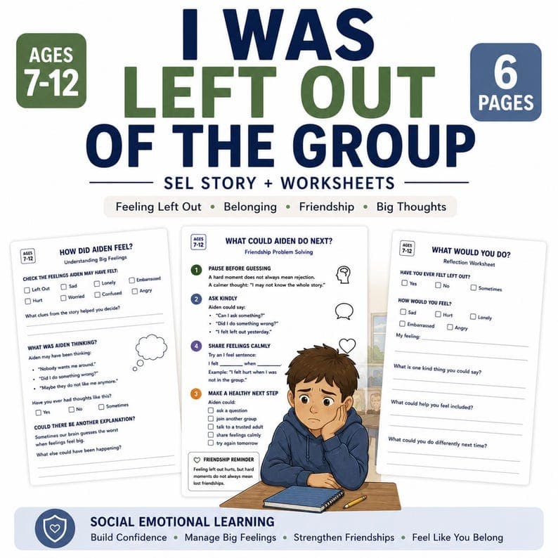 Social Story Worksheets for Kids