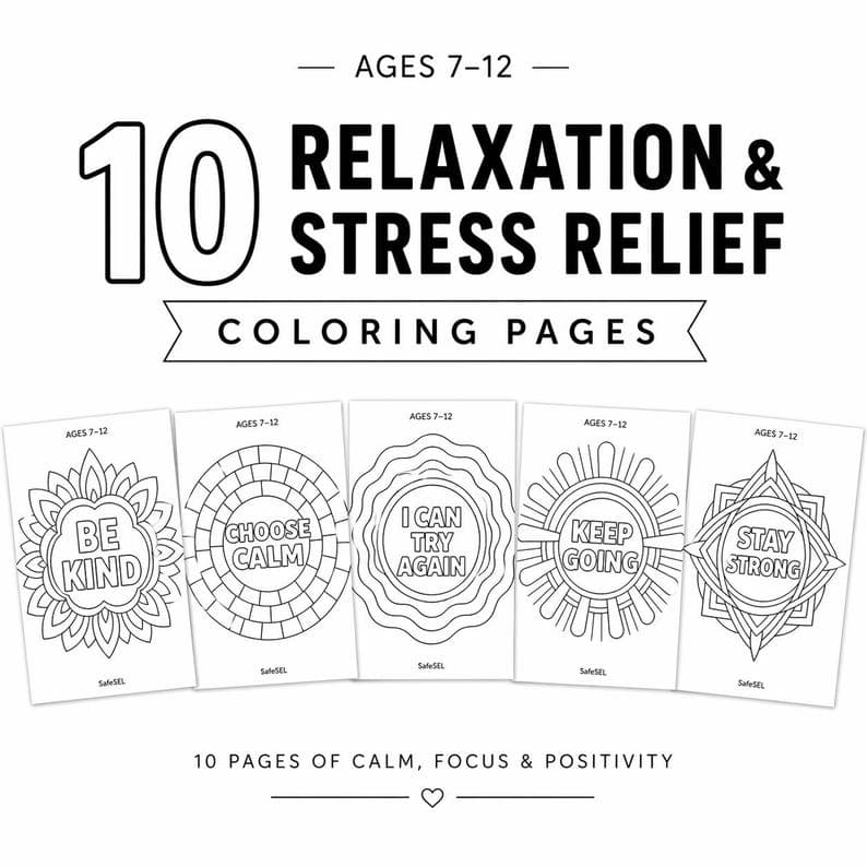 Kids Mandala Coloring Pages – Relaxation
