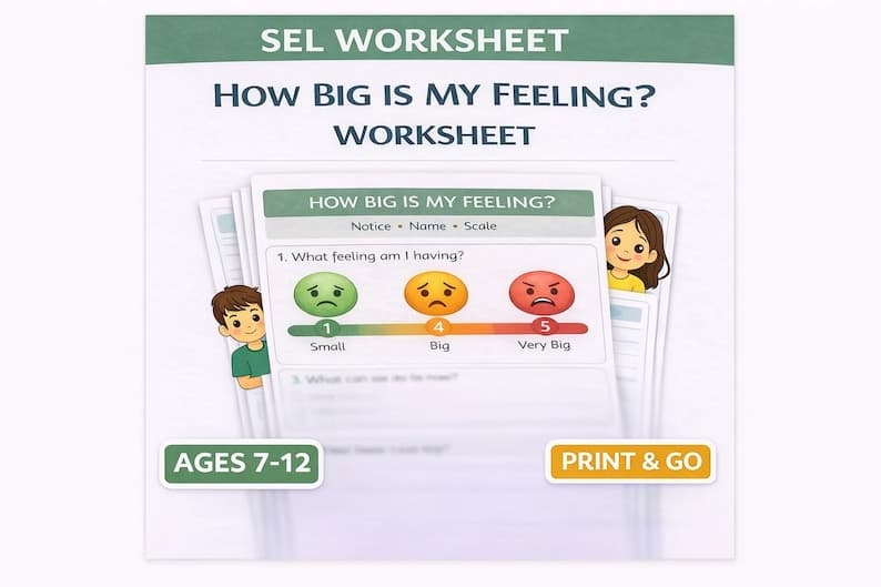 How Big Is My Feeling Worksheet