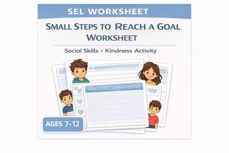 Small Steps to Reach a Goal Worksheet
