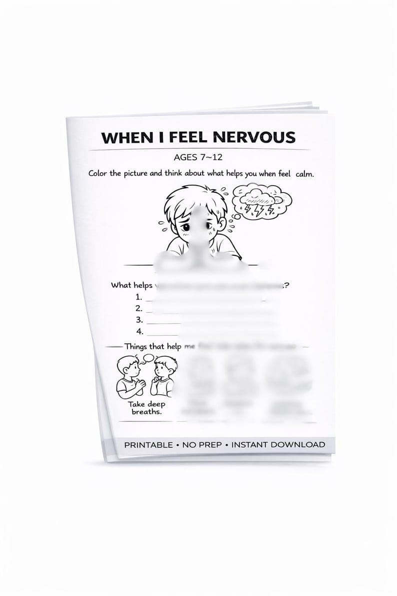 Anxiety Worksheet for Kids
