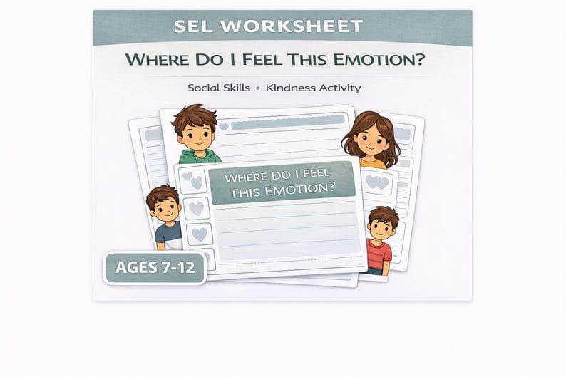 Where Do I Feel This Emotion Worksheet