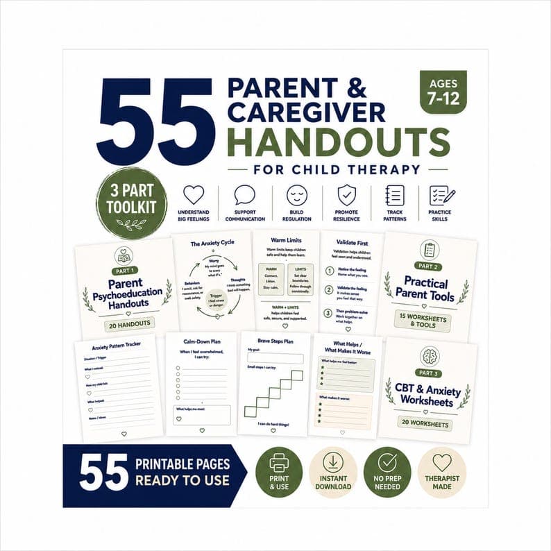55 Parent Handouts for Child Therapy