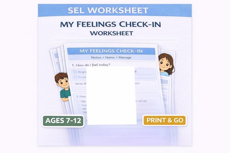 My Feelings Check-In Worksheet