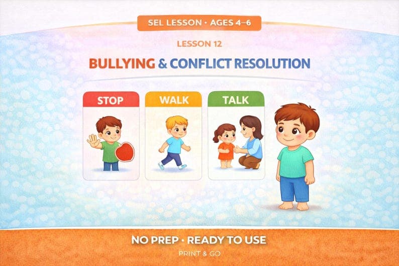 Bullying & Conflict Resolution Lesson: Social Emotional Learning