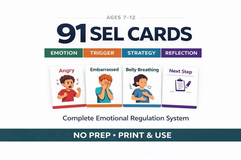 Emotional Regulation Cards for Kids Ages 7-12 – Emotional Regulation