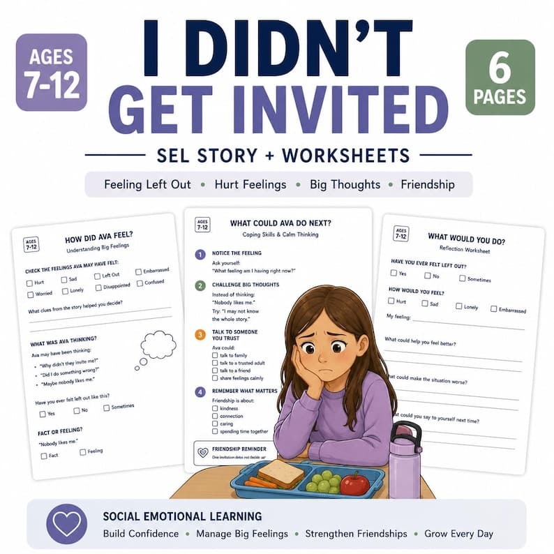 Feeling Left Out Social Story for Kids