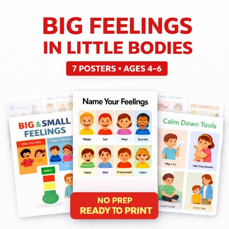 Calm Down Corner Posters