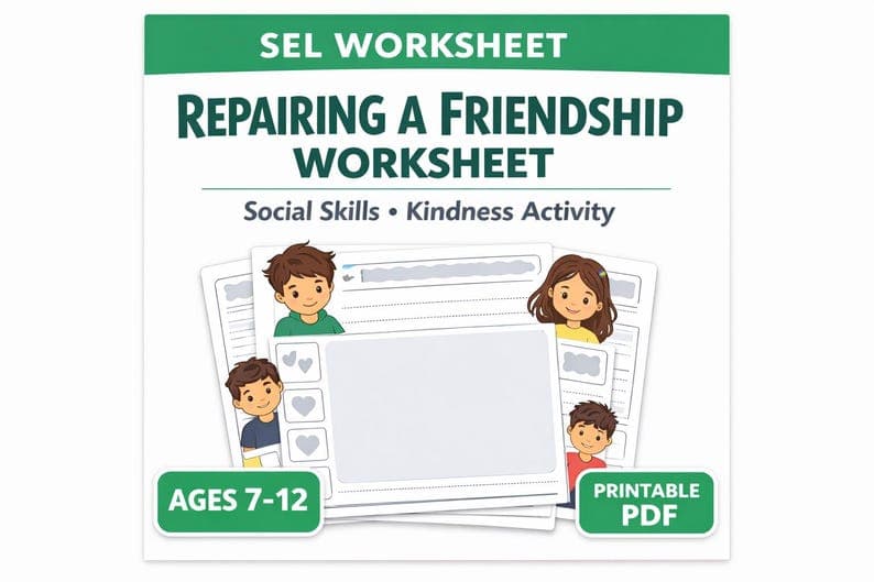 Repairing Friendship Worksheet