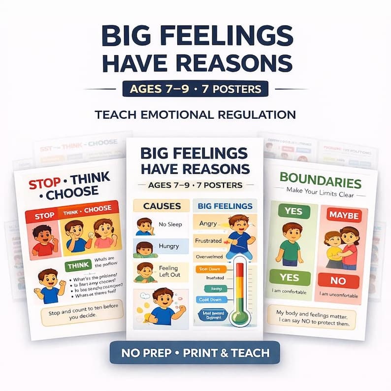 Emotional Regulation Classroom Posters