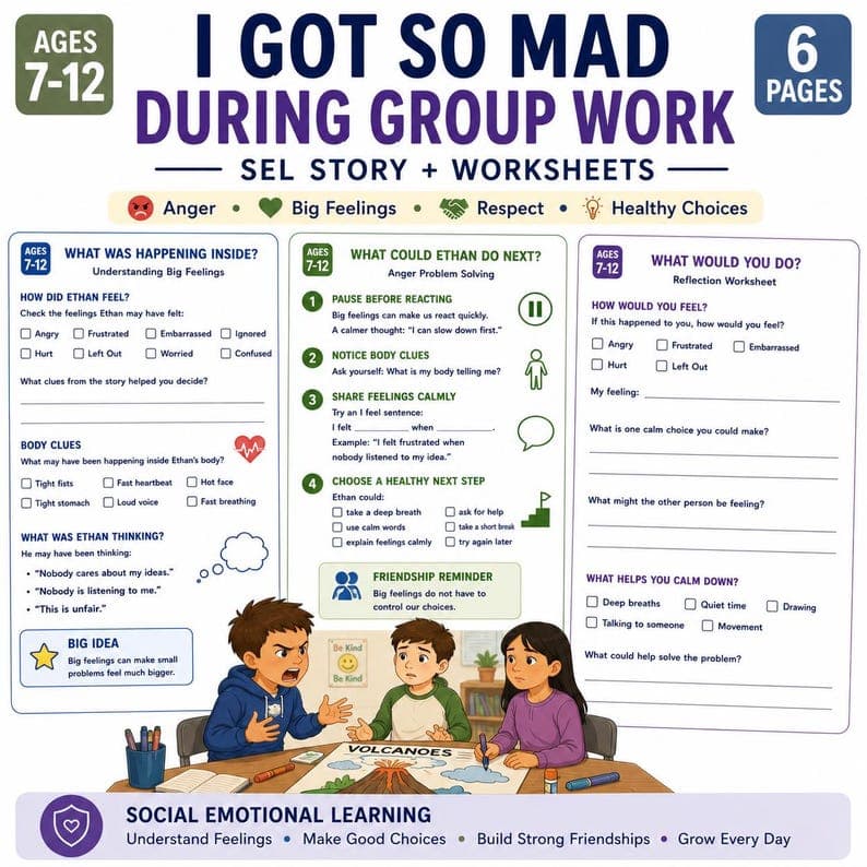 Anger Management Social Story for Kids