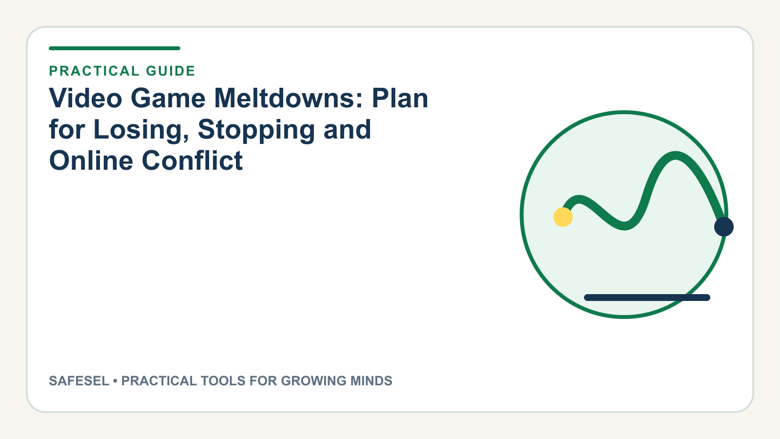 Video Game Meltdowns: Plan for Losing, Stopping and Online Conflict